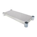 Bk Resources Galvanized Steel Work Table Adjustable Undershelf, 30"W X 18"D VTS-1830